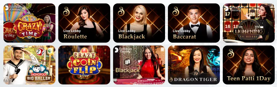 Jeux de casino en direct JULIUS CASINO