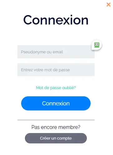 Connexion des membres du Julius Casino