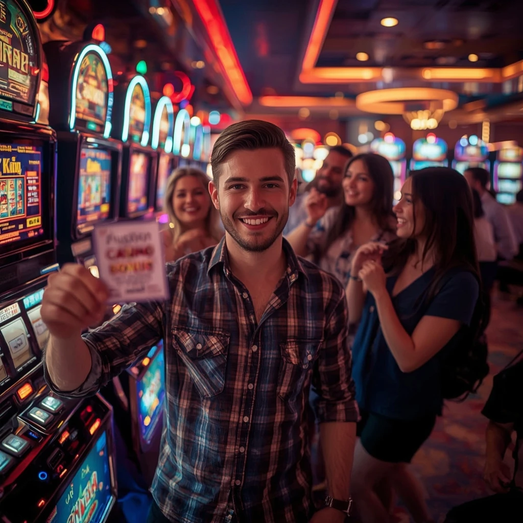 une personne tenant un bonus Julius Casino